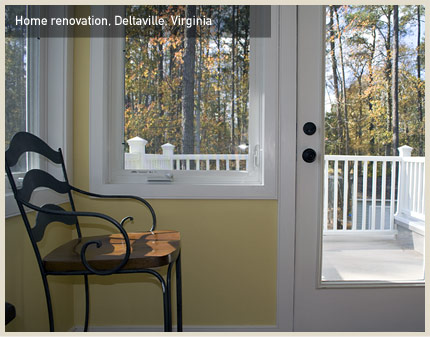 Home renovation, Deltaville, VA