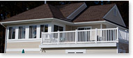Deck and 2-story addition